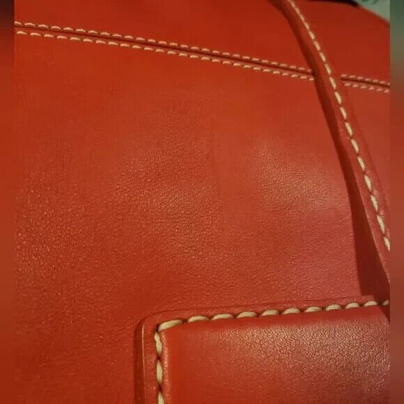 Tod's Red Leather Tote Bag~$1500 - Picture 6 of 10